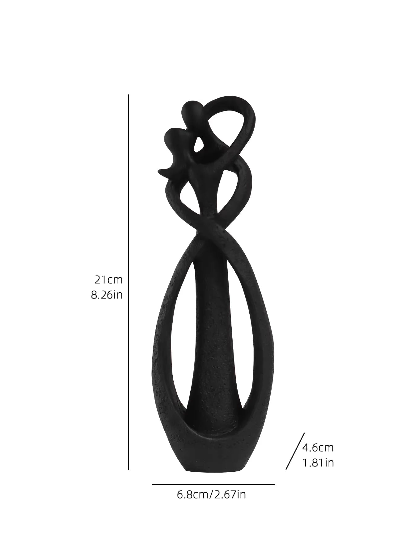 “Held Forever” Nordic Embrace Sculpture – Minimalist Romance for Modern Spaces