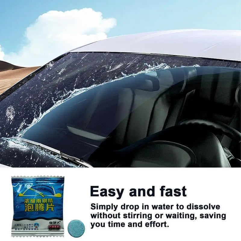 BubbleBlast Blue: Magic Windshield Washer Tablets – Just Drop, Dissolve & Drive
