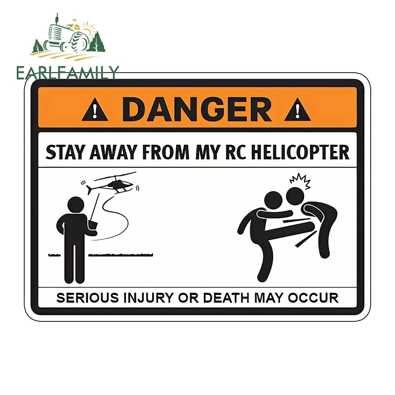 Stay Away From My ATV Sticker – 3D waterproof decal for rides, gear & mischief
