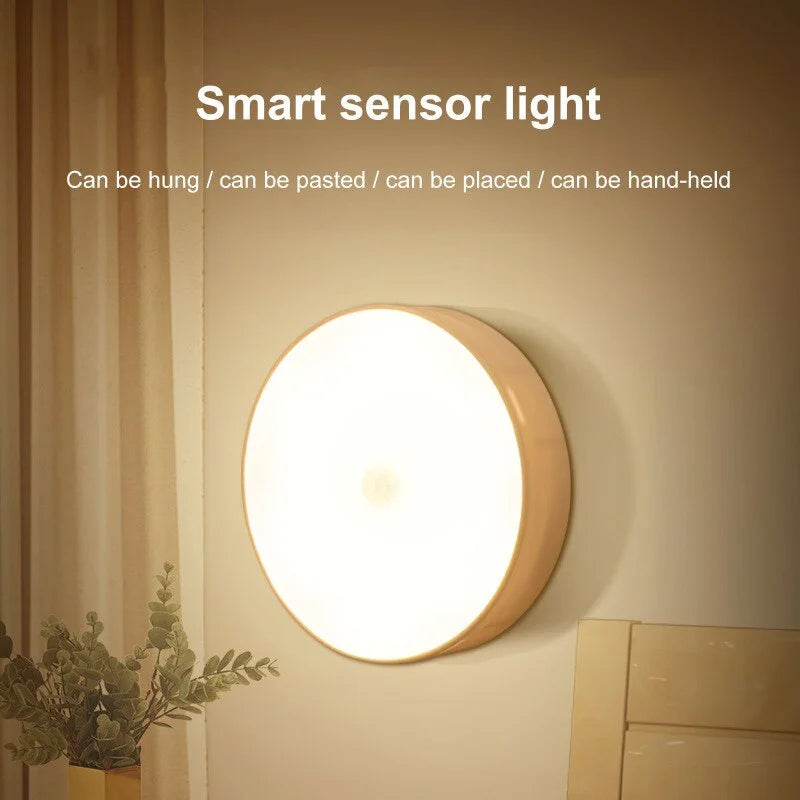 LED Smart Human Body Sensor Night Lamp Emergency Automatic Lighting USB Charging Wireless Magentic Suction Use Night Light - THOOBO!