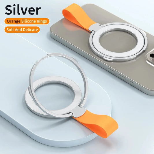 Universal Magnetic Phone Stand Grip Finger Ring Car Magsafe Holder Bracket Hand Strap For iPhone 15 14 12 Pro Max Plus Samsung