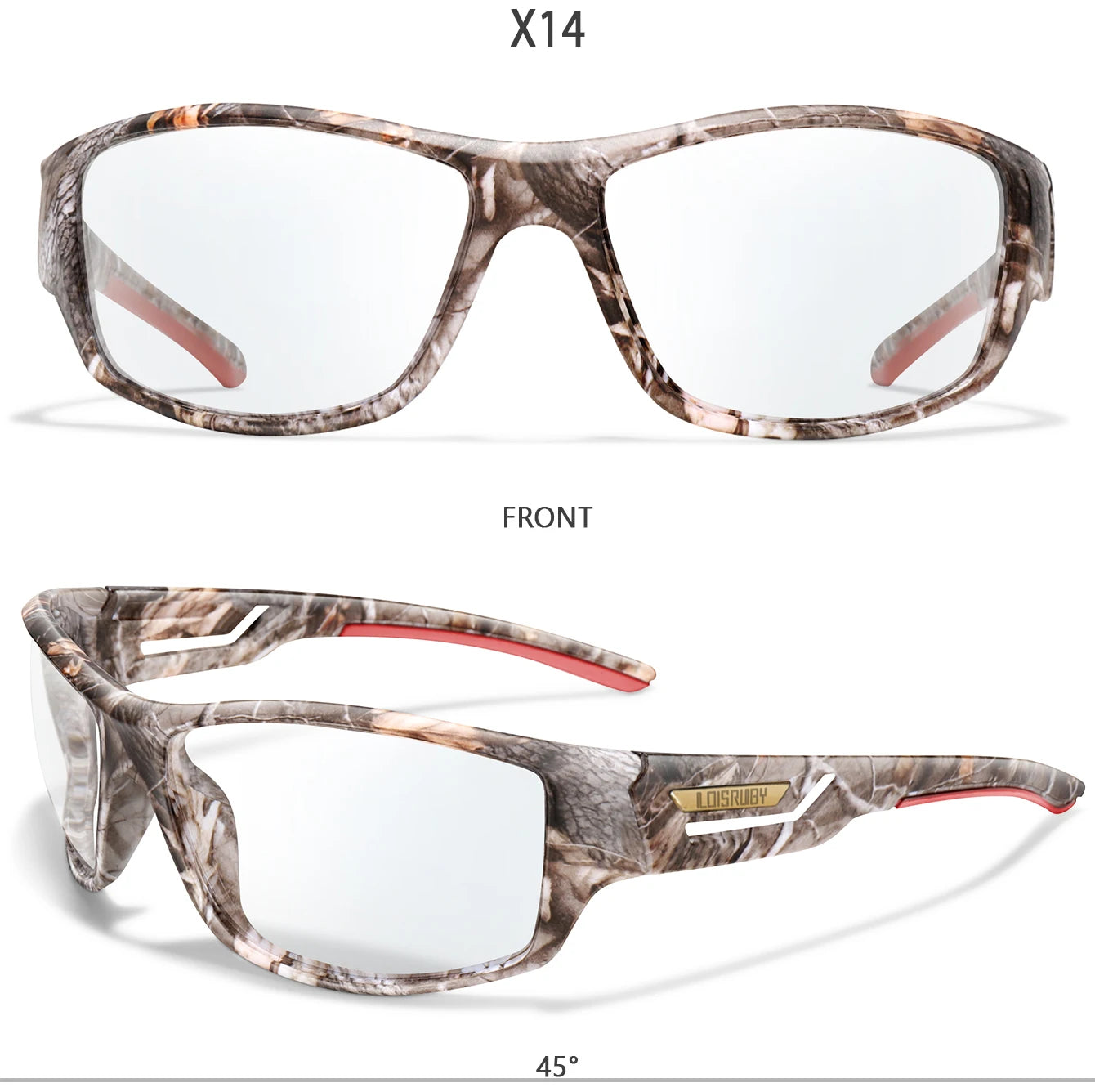 LOISRUBY CamoShift Photochromic Cycling Sunglasses – Road-Ready Vision for Every Light & Every Ride - THOOBO!