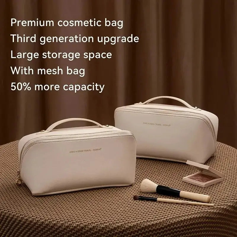 1/2Pcs Cosmetics Storage Kit Large Capacity Travel Toiletry Bag Makeup Bag Ins Advanced Sense Portable Cosmetic Storage Bag - THOOBO!