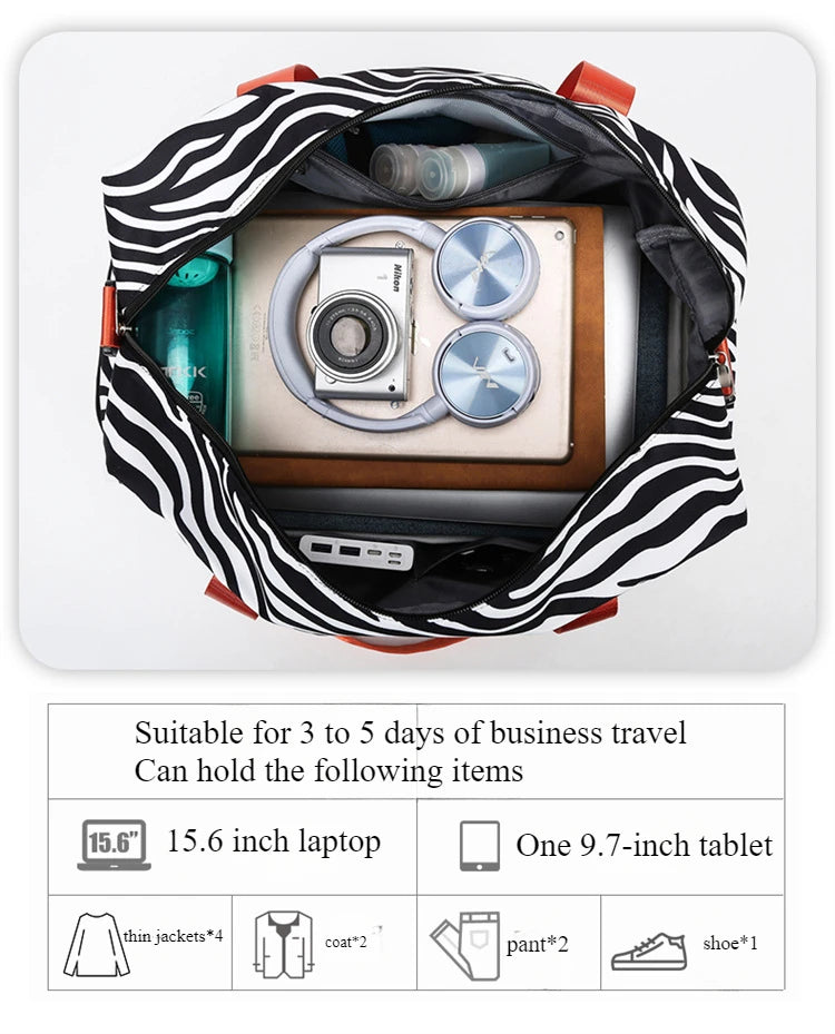 SkyVault Oxford — Waterproof Large-Capacity Travel & Gym Tote for Fashion, Fitness, and Flight