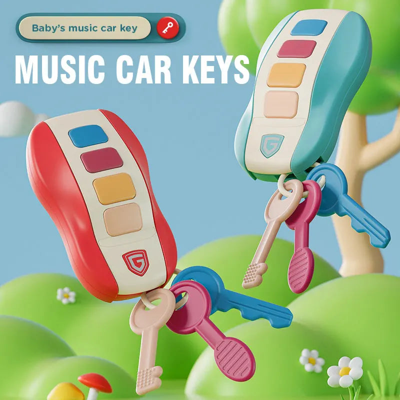 Musical Car Key Toy – Smart Vocal Remote for Baby & Toddler Play