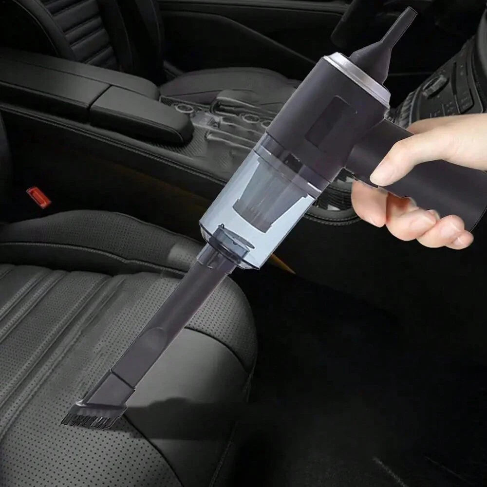 WhirlSnap 3-in-1 Mini Vac — Suction, Blow, & Precision Clean | USB Recharge | Car-to-Home Pocket Power