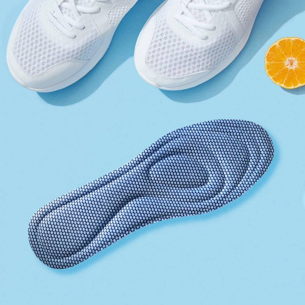 Shoe Insoles Breathable Arch Support Insoles Sweat Absorption Deodorant Insoles Massage Soft Insoles for Working Walking - THOOBO!