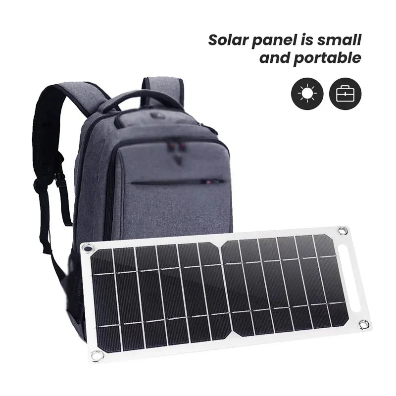 35W Sunpower Portable Solar Panel 5V Solar Plate WithUSB Safe Stabilize Charger ForPower Bank Phone Outdoor Camping Home RV Gift - THOOBO!