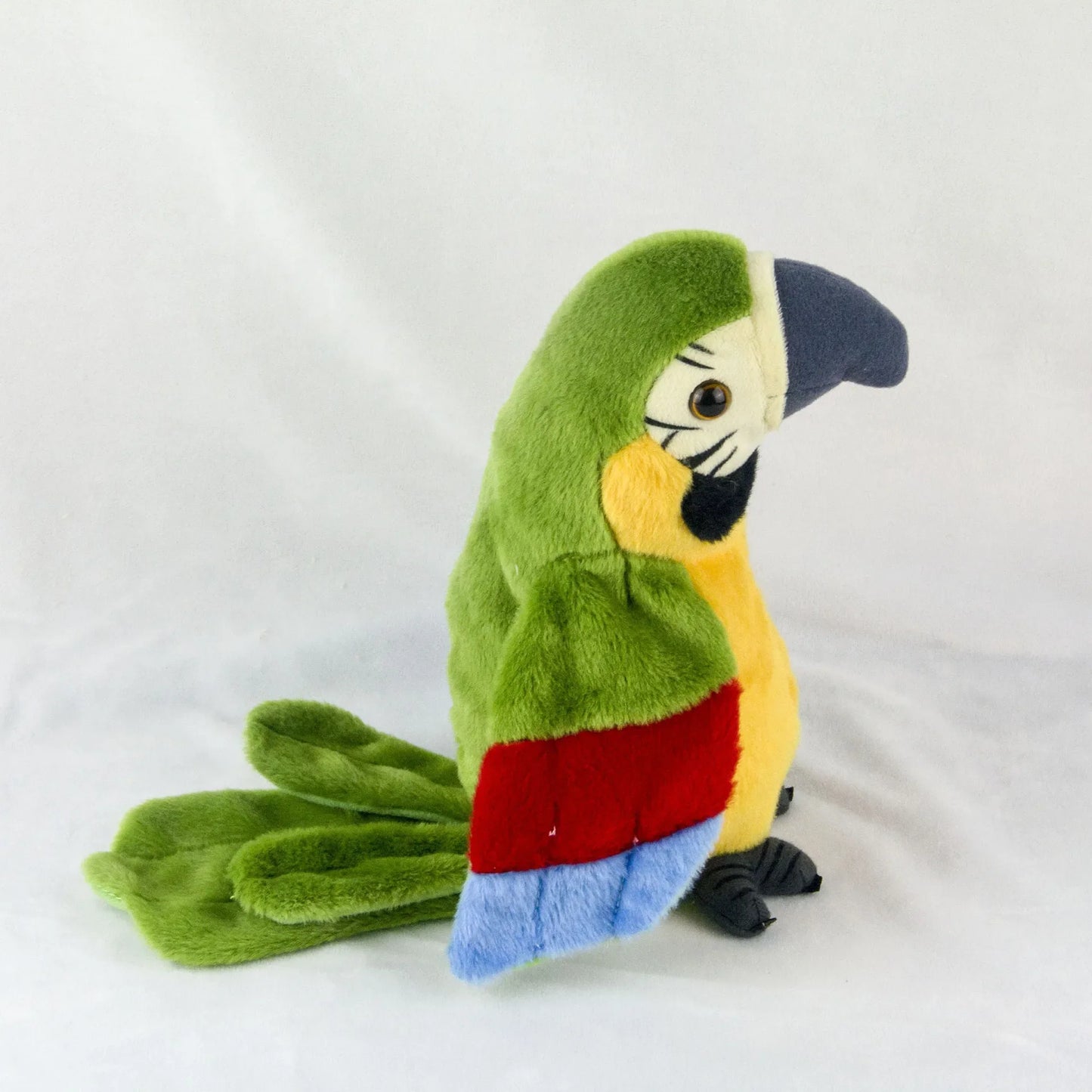 Talking Macaw Parrot Plush Toy – Repeat & Speak Animated Bird