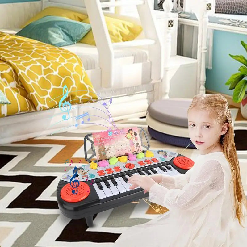 Kids Electronic Piano Keyboard Portable Education Toys Musical Instrument Christmas Gift For Child Beginner - THOOBO!