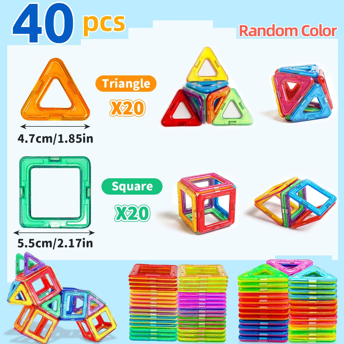 Magnetic Building Blocks for Kids – STEM Construction Learning Toy
