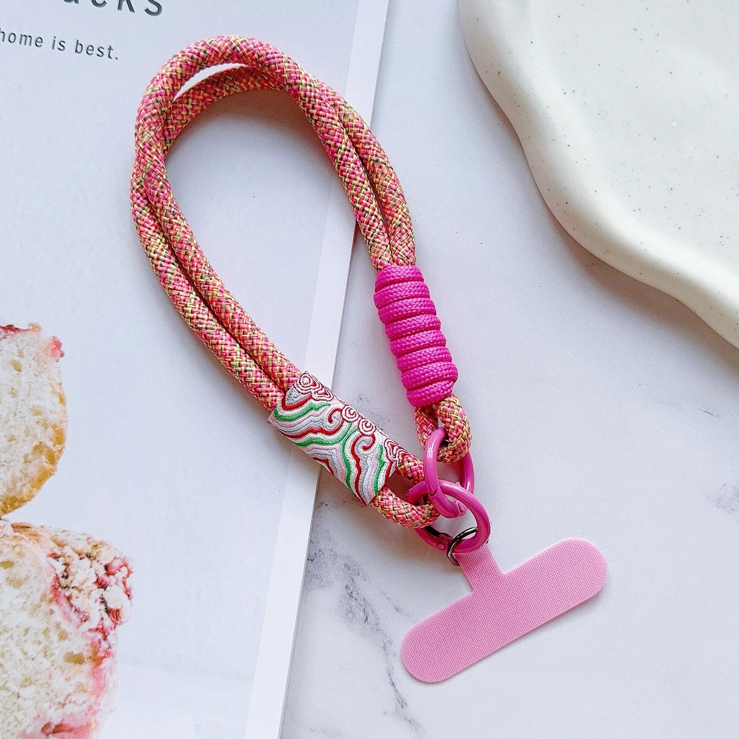 New Handwoven Universal Lanyard Mobile Phone Universal Lanyard Wrist Strap Short Rope Hand Strap Hand Rope Decorative Pendant