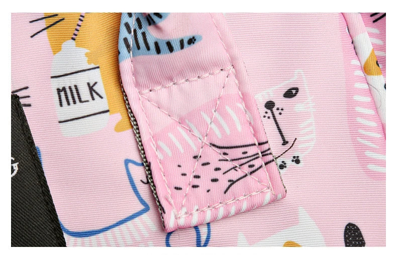 JoyTrail Mommy Backpack — Lightweight Printed Nylon Maternity & Baby Travel Bag with Large Capacity