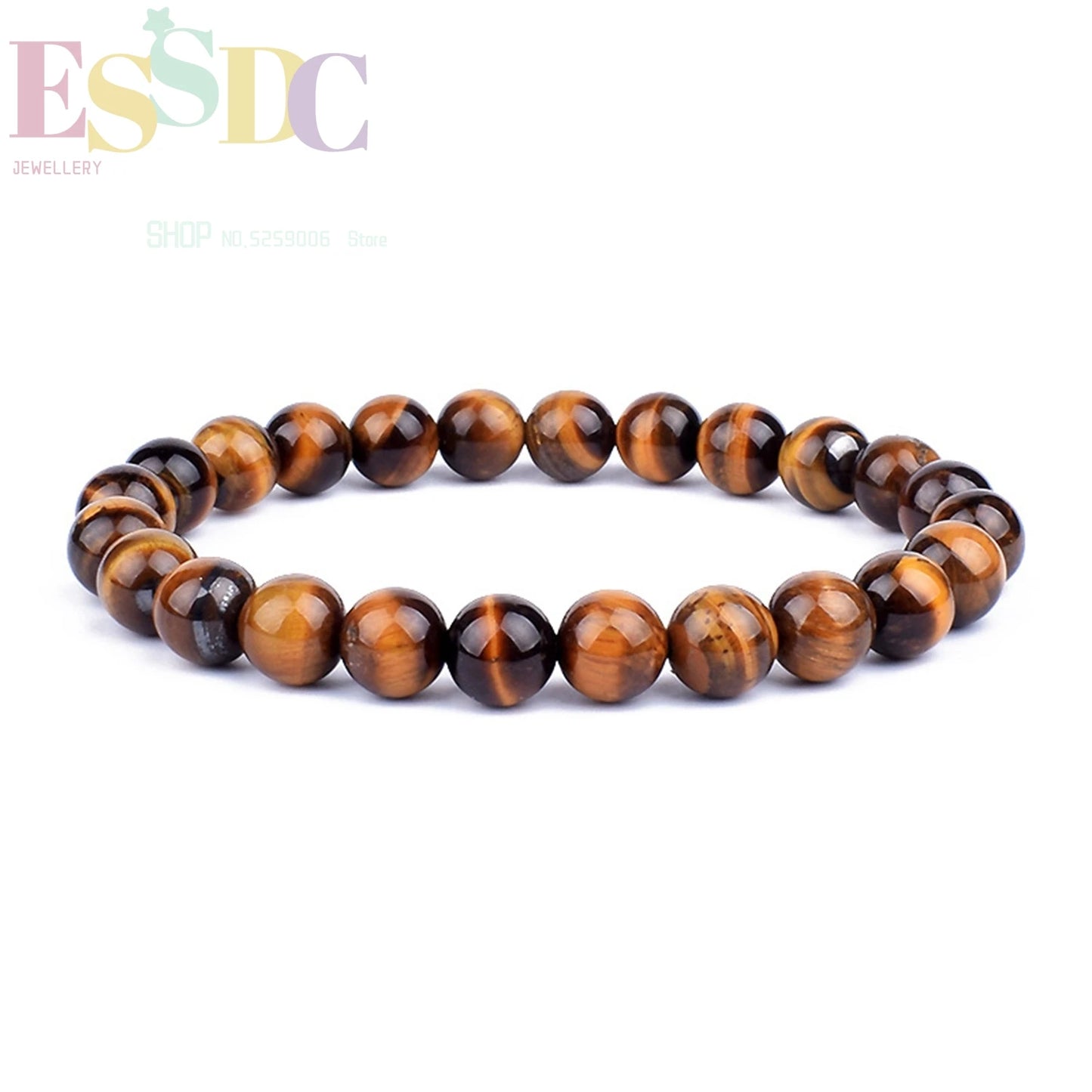 Tiger Eye & Hematite Energy Bracelet – Magnetic Healing Beads for Strength, Balance & Happy Vibes ✨