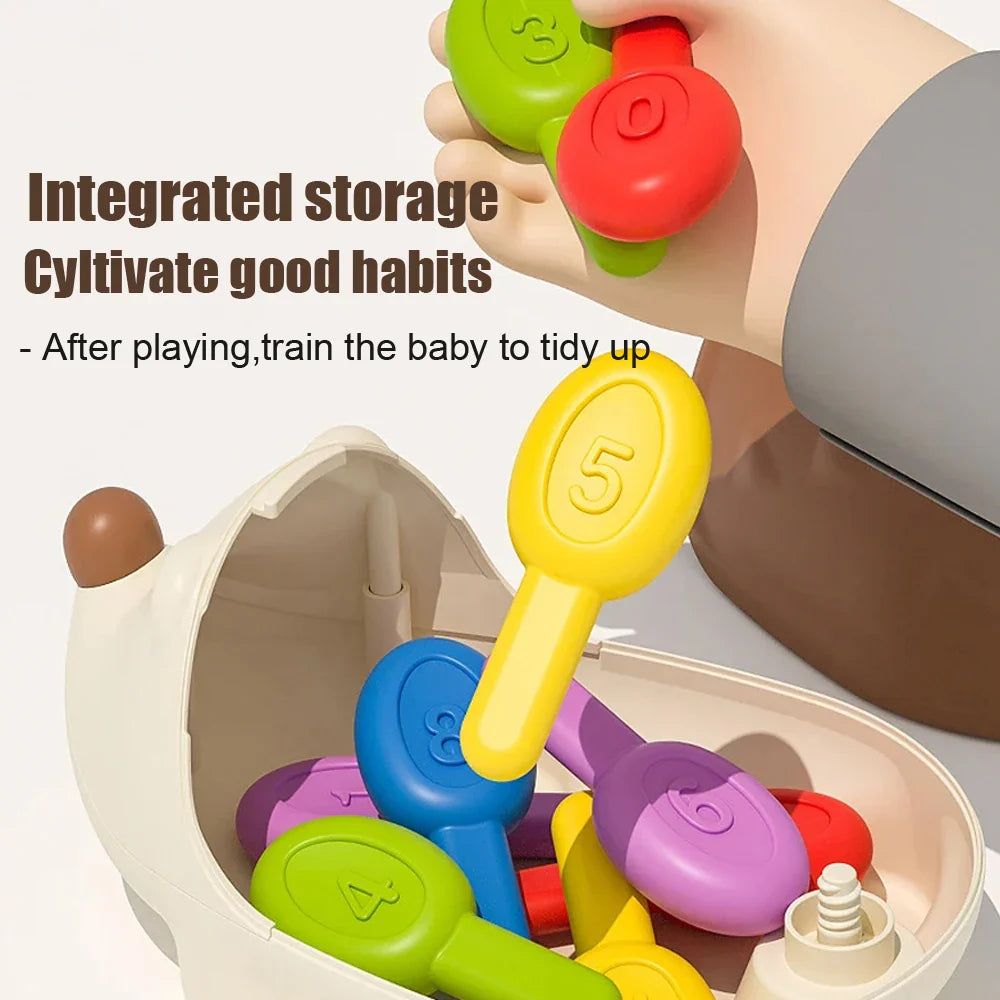 Hedgehog Montessori Toy for Toddlers – Fine Motor & Counting Skills