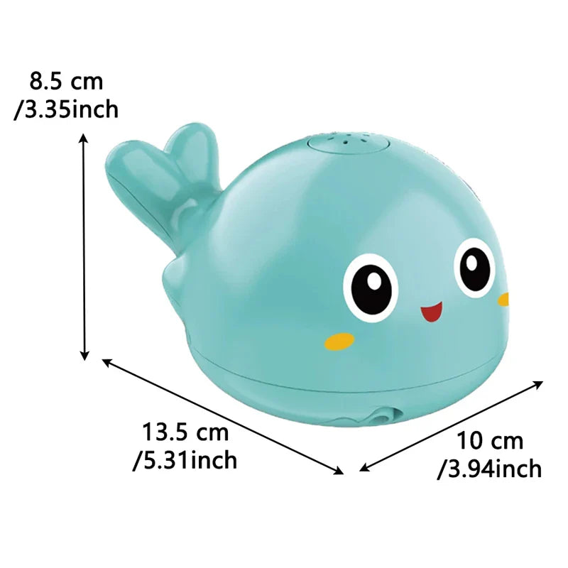Electric Octopus Whale Baby Bath Toy with LED & Water Spray