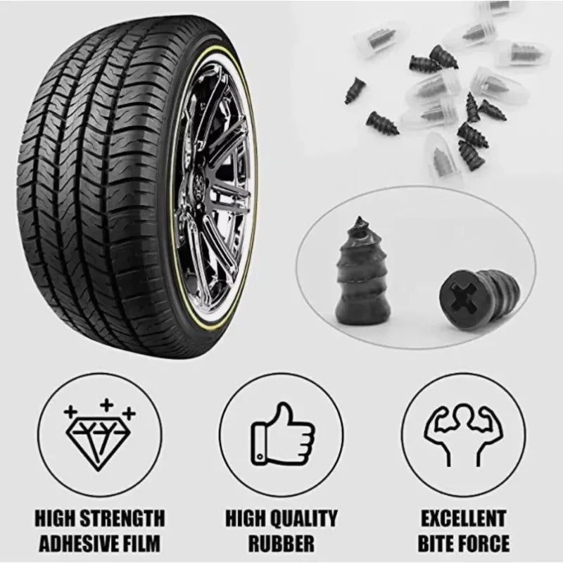 QuickFix Tire Repair Nails – Roadside Hero Kit for Cars, Bikes & Motorcycles 🛞⚡