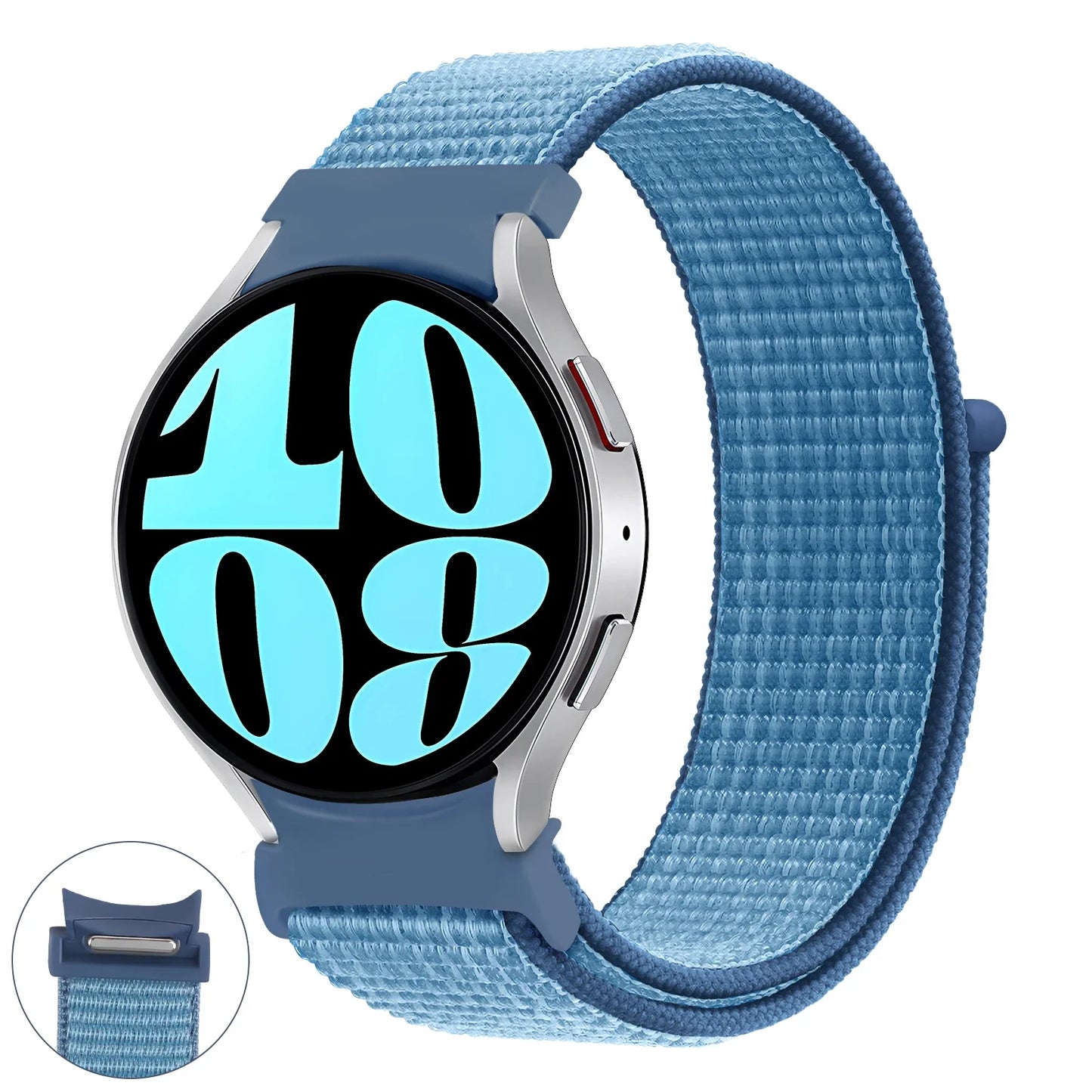 Nylon loop Band For Samsung Galaxy Watch 7 6 5 4 44mm 40mm 5 pro 45mm Sport 20mm bracelet Galaxy Watch6 Classic 47mm 43mm Strap