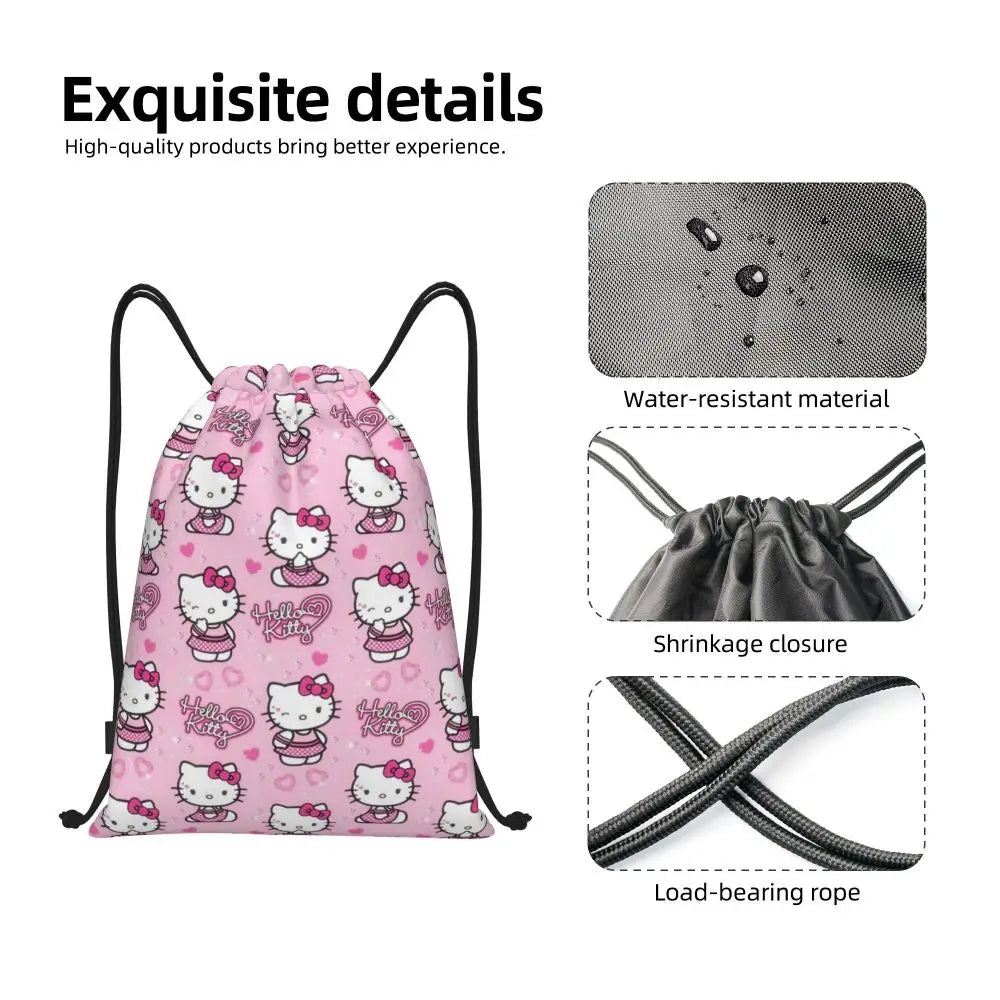 Hello Kitty Drawstring Backpack — Cute Strength, Daily Charm, Universal Smile