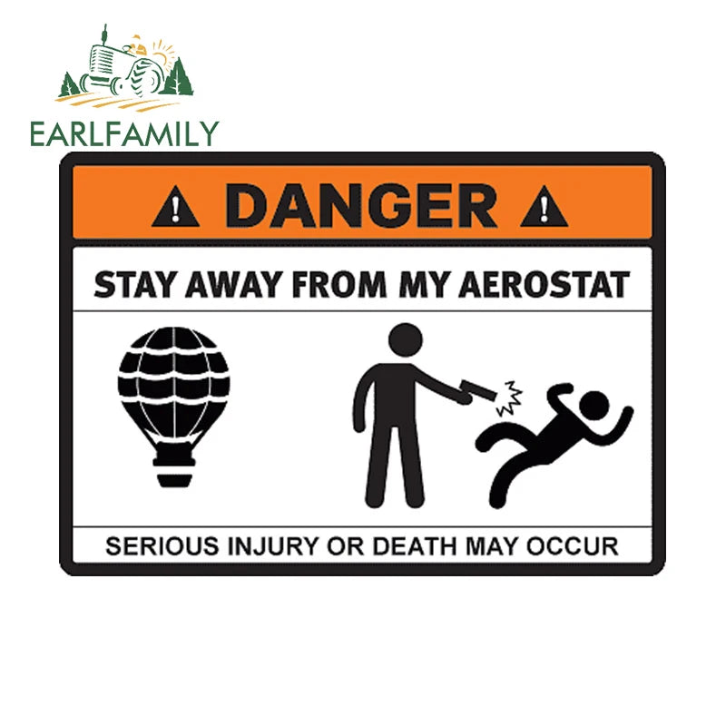 Stay Away From My ATV Sticker – 3D waterproof decal for rides, gear & mischief