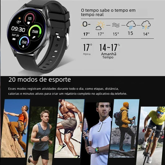 KESHUYOU 2025 New Watch 6 Smart Watch Bluetooth Call Health Monitoring Alarm Clock Fashion Sports Watch