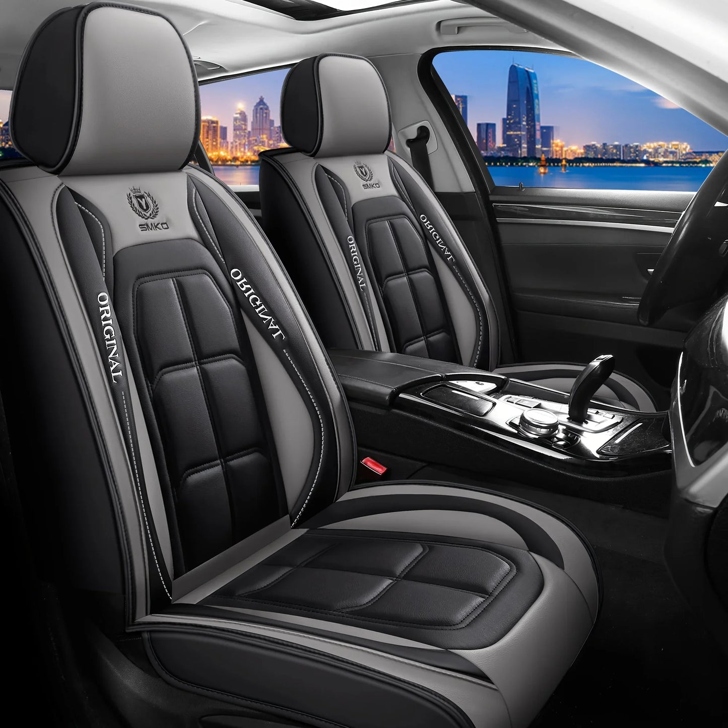 All inclusive seat cover, full leather car seat cushion, Driver's seat cover or passenger seat cover, all season universal pad