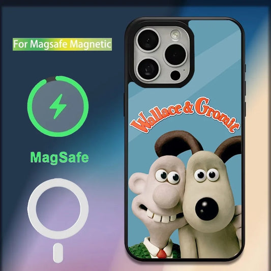 W-WallaceS cute G-Gromit Phone Case For iPhone 16,15,14,13,12,11,Plus,Pro,Max,Mini Magsafe Magnetic Wireless Charging