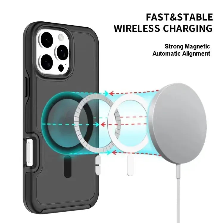 Luxury Candy Wireless Charge Magsafe Matte Phone Case For iPhone 11 12 13 14 15 16 Pro Max Plus Magnetic Bumper Cases Cover