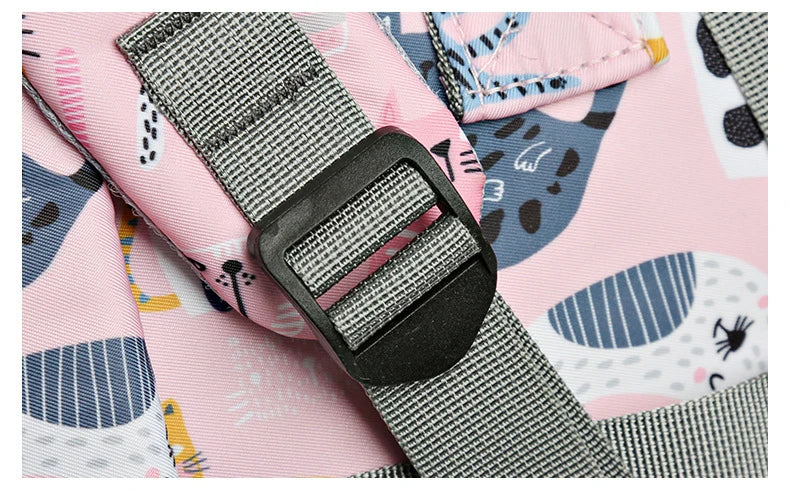 JoyTrail Mommy Backpack — Lightweight Printed Nylon Maternity & Baby Travel Bag with Large Capacity