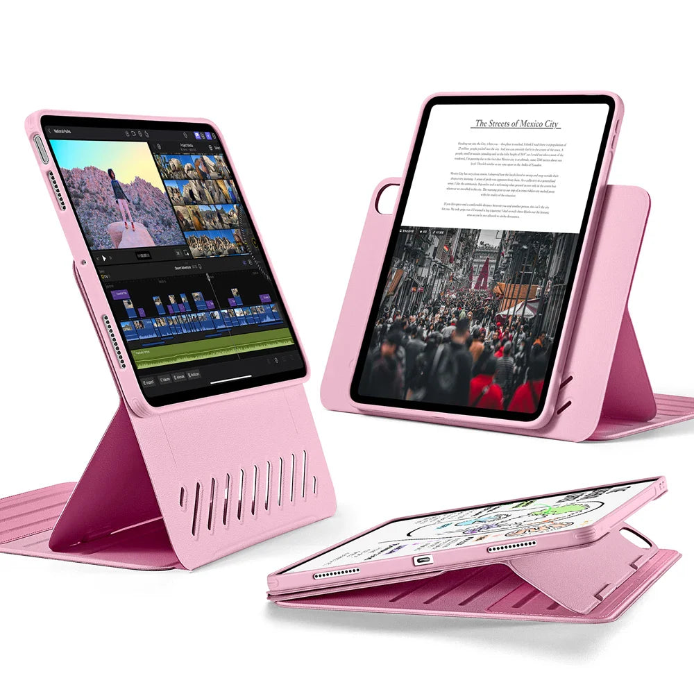ESR for iPad Air 13 Case M2(2024) iPad iPad Air 4/5/Air 11 inch Case (2022/2020) Removable Magnetic Cover 9 Standing Angles