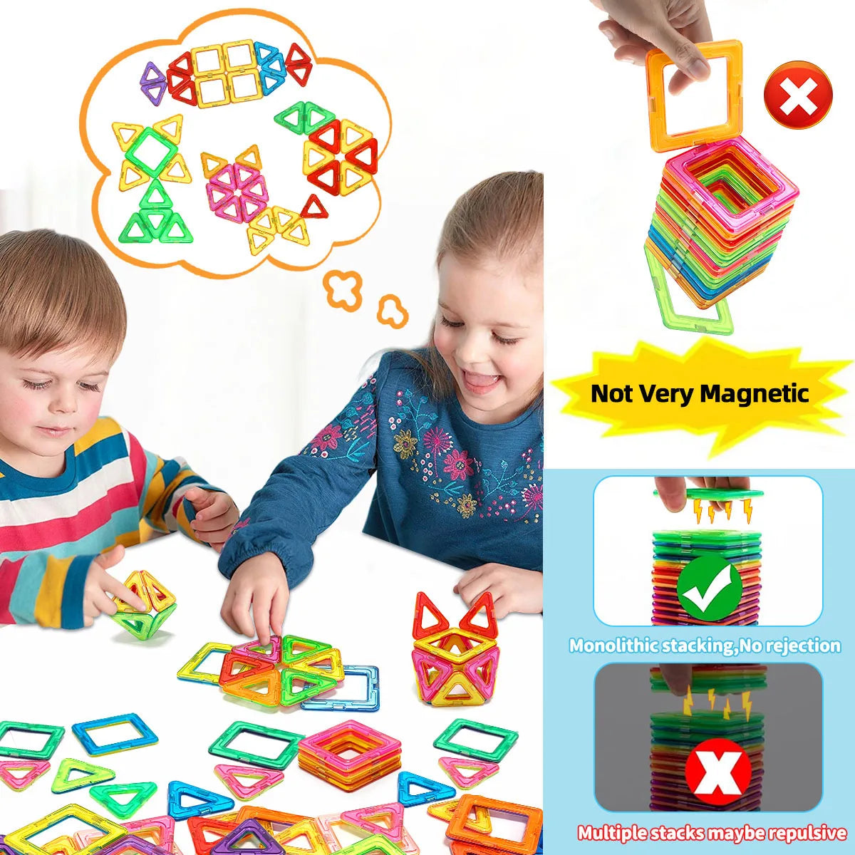 Magnetic Building Blocks for Kids – STEM Construction Learning Toy