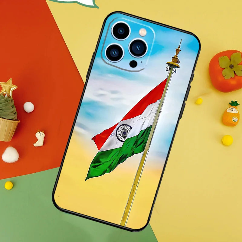 India Indian Flag Phone Case For iPhone 15 16 14 Plus 13 12 Mini 11 Pro Max XS XR X 7 8 Back Cover