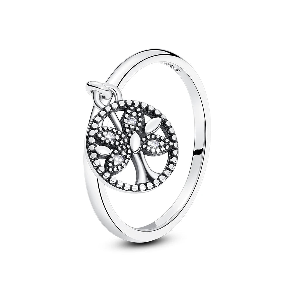 Celesté Crown Heart Ring — 925 Sterling Silver Wishbone of Love and Light