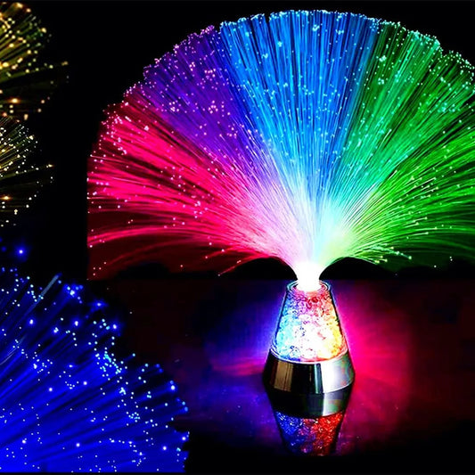 GalaxyGlow 2025 Multicolor LED Fiber Optic Lamp – Magical Starry Sky Light for Cars, Weddings, Holidays & Bedroom Vibes - THOOBO!