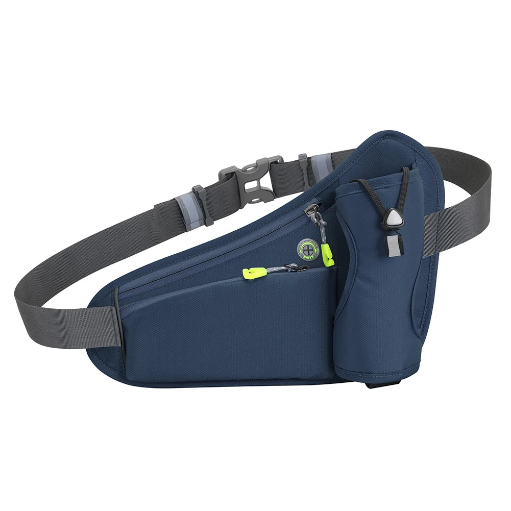 NightSprint HydratePro — Reflective Running Waist Belt With Bottle Holster & Phone Pocket 🏃‍♂️💧