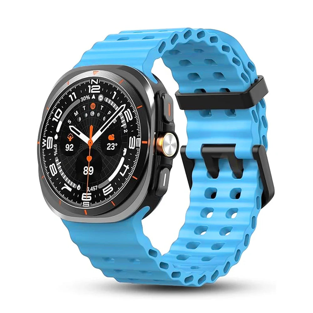 Original Strap for Samsung Galaxy watch Ultra 47mm accessories Marine Silicone Sport Bracelet Correa Galaxy watch 7 Ultra Band