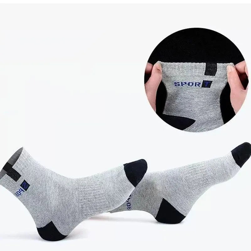 10pairs Breathable Cotton Sports Stockings Men Bamboo Fiber Autumn and Winter Men Socks Sweat Absorption Deodorant Business Sox - THOOBO!