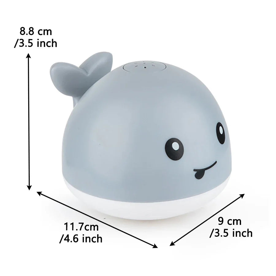 Electric Octopus Whale Baby Bath Toy with LED & Water Spray