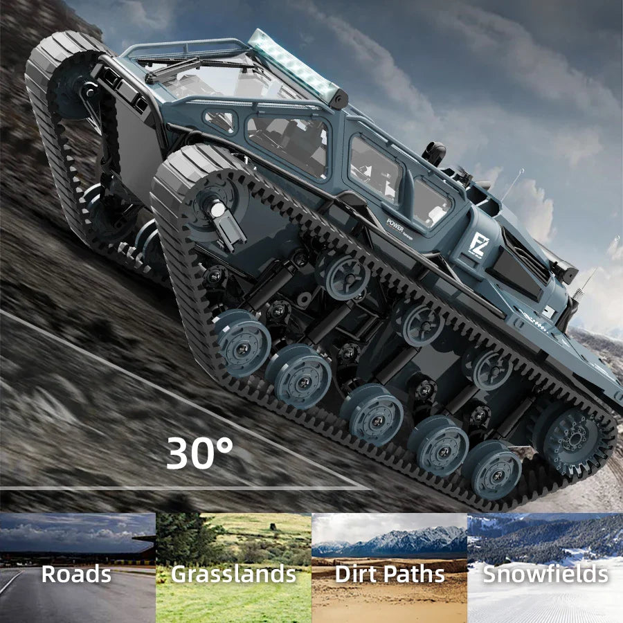 JJRC C8812 RC Tank with LED Lights Tracked Off-Road Vehicle Toy