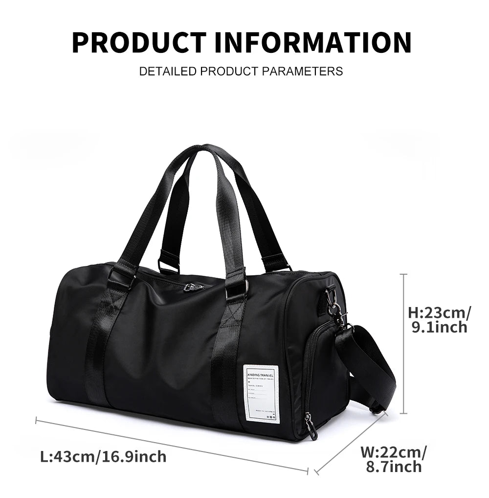 StormCore Duffle — Waterproof Oxford Gym & Travel Bag With Shoe Compartment & Wet Pocket