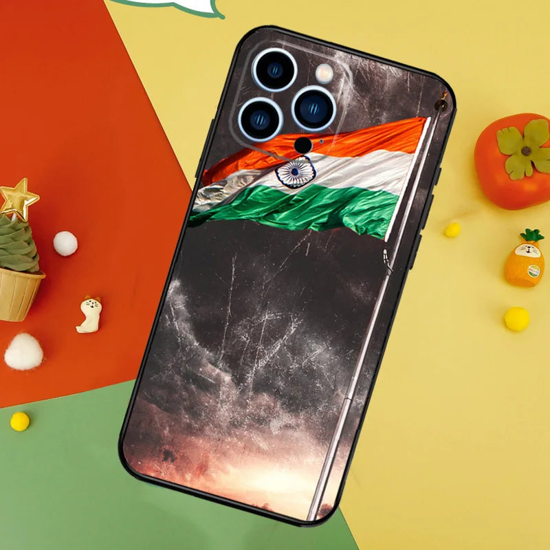 India Indian Flag Phone Case For iPhone 15 16 14 Plus 13 12 Mini 11 Pro Max XS XR X 7 8 Back Cover