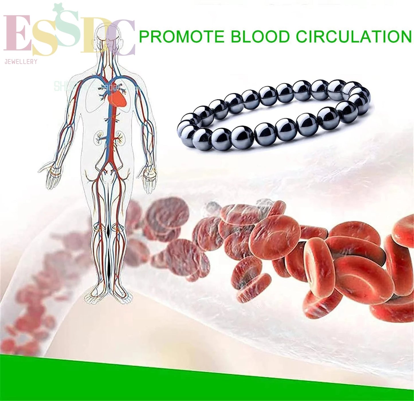 Tiger Eye & Hematite Energy Bracelet – Magnetic Healing Beads for Strength, Balance & Happy Vibes ✨