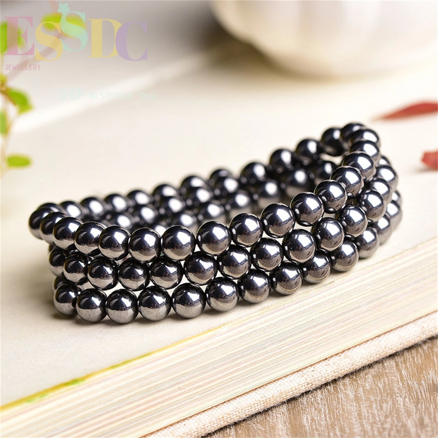 Tiger Eye & Hematite Energy Bracelet – Magnetic Healing Beads for Strength, Balance & Happy Vibes ✨