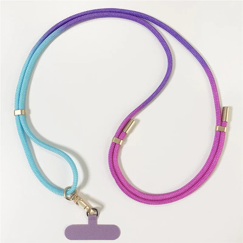 New Fashion Mobile Phone Lanyard Adjustable Outdoor Straps Universal Case Crossbody Shoulder Card Rope Anti-lost Chain for IPhone
