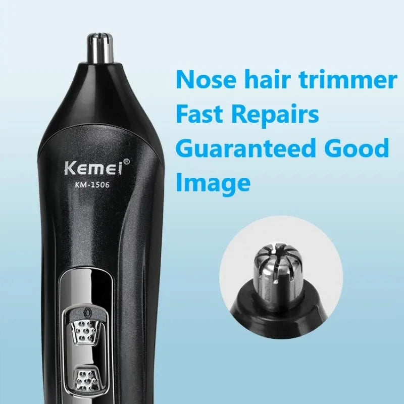 ⚡️Kemei KM-1506 – The 3-in-1 Electric Grooming Beast for Face, Fuzz & Flair | USB Rechargeable Precision Trimmer