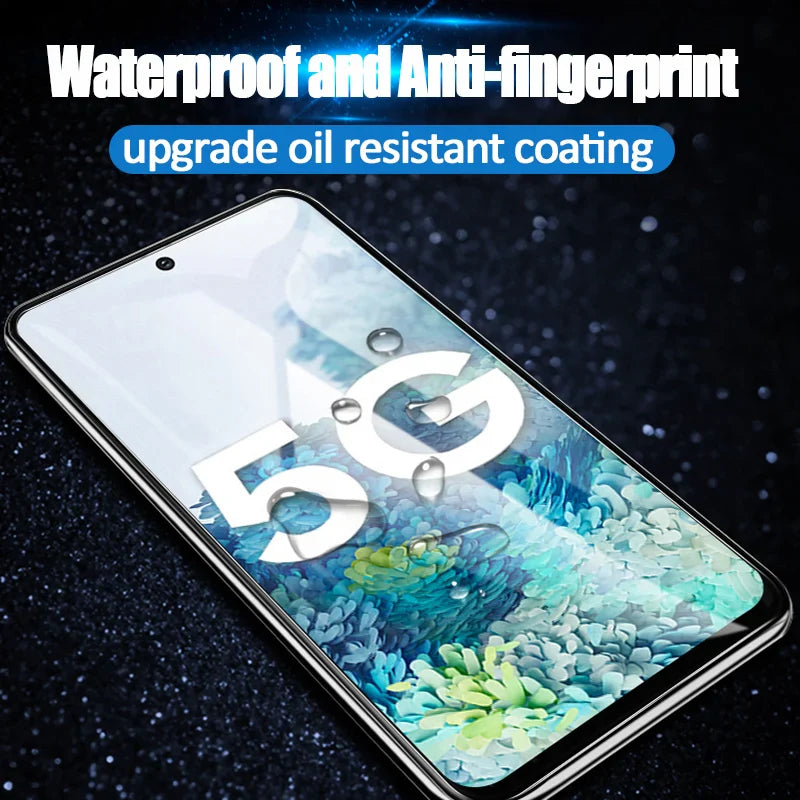 4PCS Tempered Glass For Samsung Galaxy S23 S24 Plus S25 Ultra S23 Fe A51 A52 A52S A56 A53 A54 A55 Full Cover Screen Protector