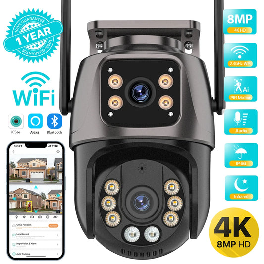 The Sneaky Sentry – UDECER 8MP Dual-Lens Smart PTZ WiFi Camera with AI Tracking & 4K Night Vision Surveillance