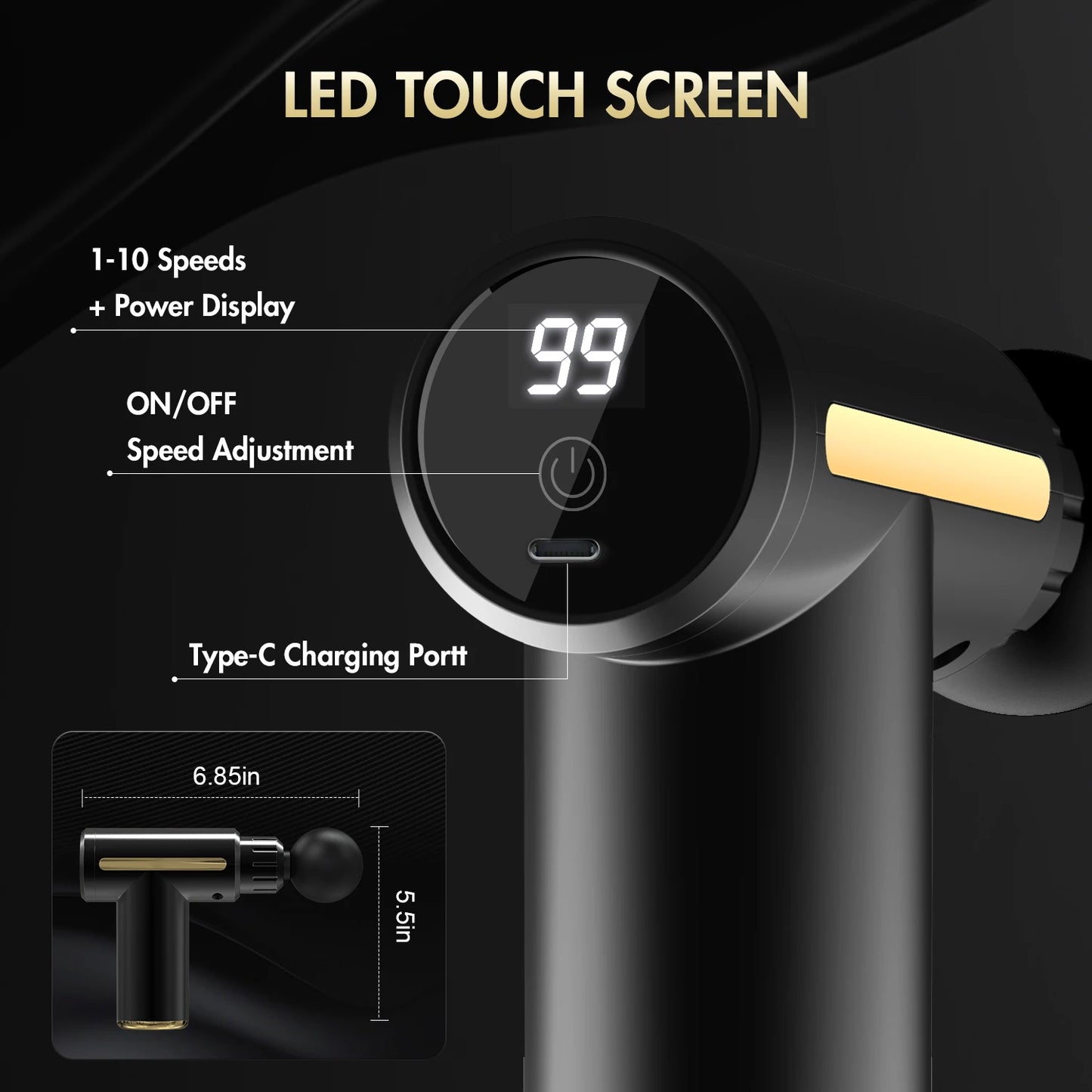 Sejoy Mini USB Fascia Massage Gun for Neck, Muscle & Fitness Bliss ⚡😌