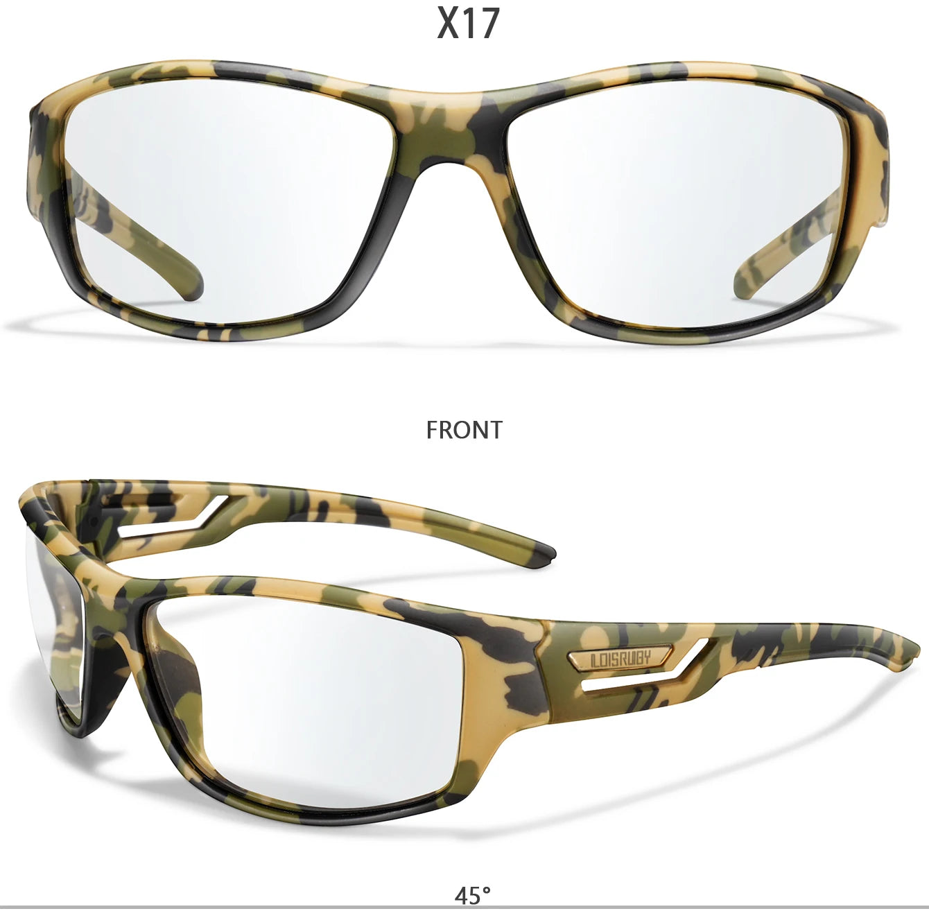 LOISRUBY CamoShift Photochromic Cycling Sunglasses – Road-Ready Vision for Every Light & Every Ride - THOOBO!