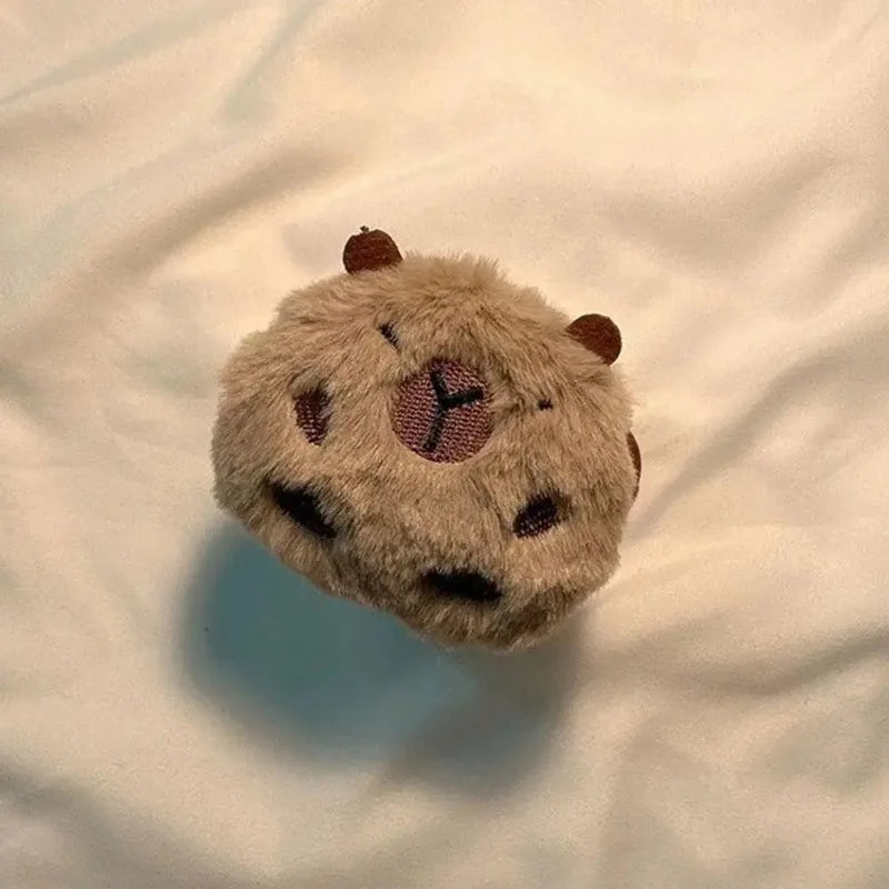 Capybara Three Dimensional Plush Earphone Case For Airpods 4 1 2 3 Pro 2 Cover Wireless Bluetooth Headset Charging Box Soft Case